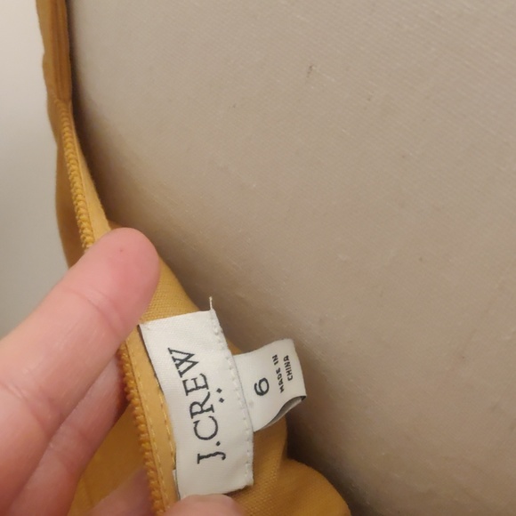 J.Crew | mustard cotton corduroy button down dress. Size 6. Academia school girl - Picture 7 of 8